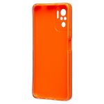 Чехол для Xiaomi Redmi Note 10 (M2101K7AG), 10S (M2101K7BL) силиконовый с блестками №3 <оранжевый>