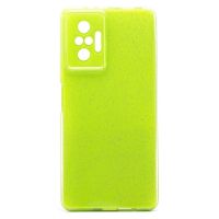 Чехол для Xiaomi Redmi Note 10 Pro (M2101K6G) силиконовый с блестками №3 <светло-зеленый> ― Оптовый PromiseMobile