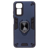 Чехол для Xiaomi Redmi Note 12S (23030RAC7Y) силиконовый противоударный с кольцом <синий> ― Оптовый PromiseMobile