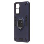 Чехол для Xiaomi Redmi Note 12S (23030RAC7Y) силиконовый противоударный с кольцом <синий>