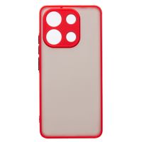 Чехол для Xiaomi Redmi Note 13 (23124RA7EO) пластиковый с окантовкой <красный> ― Оптовый PromiseMobile