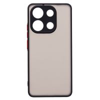 Чехол для Xiaomi Redmi Note 13 (23124RA7EO) пластиковый с окантовкой <черный> ― Оптовый PromiseMobile