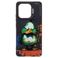 Чехол для Xiaomi Redmi Note 13 (23124RA7EO) силиконовый (рис. 335/утка) <черный> ― Оптовый PromiseMobile