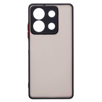Чехол для Xiaomi Redmi Note 13 5G (2312DRAABG) пластиковый с окантовкой <черный> ― Оптовый PromiseMobile
