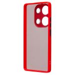 Чехол для Xiaomi Redmi Note 13 Pro (23117RA68G) пластиковый с окантовкой <красный>