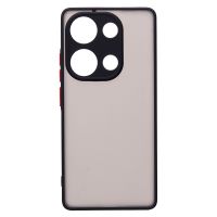 Чехол для Xiaomi Redmi Note 13 Pro (23117RA68G), Poco M6 Pro (2312FPCA6G) пластиковый с окантовкой <черный> ― Оптовый PromiseMobile
