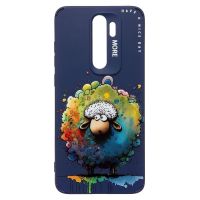 Чехол для Xiaomi Redmi Note 8 Pro силиконовый (рис. 335/овечка) <темно-синий> ― Оптовый PromiseMobile