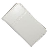 Чехол универсальный 4.3-4.5 флип боковой Line <белый> ― Оптовый PromiseMobile
