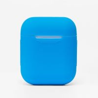 Чехол для кейса наушников Apple AirPods, AirPods 2 силиконовый тонкий <голубой> ― Оптовый PromiseMobile