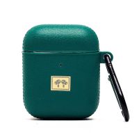 Чехол для кейса наушников Apple AirPods, AirPods 2 экокожа PCP08 <зеленый> ― Оптовый PromiseMobile