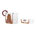 Чехол для кейса наушников Apple AirPods, AirPods 2 силиконовый игрушка (002) <прозрачный>