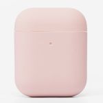 Чехол для кейса наушников Apple AirPods, AirPods 2 силиконовый Soft touch <розовый песок>