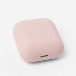 Чехол для кейса наушников Apple AirPods, AirPods 2 силиконовый Soft touch <розовый песок>