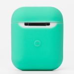 Чехол для кейса наушников Apple AirPods, AirPods 2 силиконовый Soft touch <мятный>