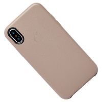 Чехол для Apple iPhone X, iPhone Xs задняя крышка кожаный <серый> ― Оптовый PromiseMobile