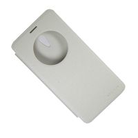 Чехол для Asus ZenFone 5 Lite (A502CG) флип боковой пластик-кожзам с окошком Nillkin Sparkle <белый> ― Оптовый PromiseMobile