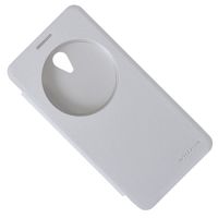 Чехол для Asus ZenFone Go (ZC500TG) флип боковой пластик-кожзам с окошком Nillkin Sparkle <белый> ― Оптовый PromiseMobile