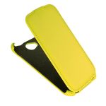 Чехол для Fly IQ443 флип кожзам №1 <желтый>