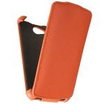 Чехол для Fly IQ4490 (Era Nano 4) флип кожзам №1 <оранжевый>