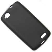 Чехол для Fly IQ4490i силиконовый матовый <черный> ― Оптовый PromiseMobile
