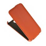 Чехол для Fly IQ4502 флип кожзам №1 <оранжевый>