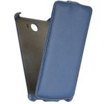 Чехол для Fly IQ4505 флип кожзам №1 <синий>