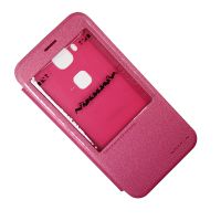 Чехол для Huawei Ascend G7 Plus/G8 флип боковой пластик-кожзам с окошком Nillkin Sparkle <красный> ― Оптовый PromiseMobile