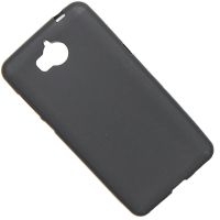 Чехол для Huawei Y5 2017 силиконовый матовый <черный> ― Оптовый PromiseMobile
