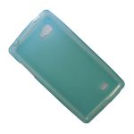 Чехол для LG P880 силиконовый матовый <голубой>