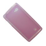 Чехол для LG P880 силиконовый матовый <розовый>