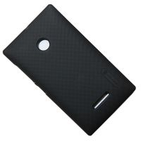 Чехол для Microsoft 435 Dual задняя крышка пластик ребристый Nillkin <черный> ― Оптовый PromiseMobile
