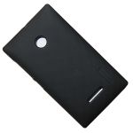 Чехол для Microsoft 435 Dual задняя крышка пластик ребристый Nillkin <черный>