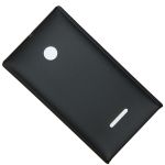 Чехол для Microsoft 435 Dual задняя крышка пластик ребристый Nillkin <черный>