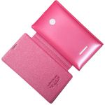 Чехол для Microsoft 435 Dual флип боковой пластик-кожзам Nillkin Sparkle <красный>