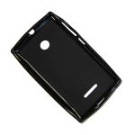 Чехол для Microsoft 532 Lumia Dual Sim силиконовый матовый <черный>