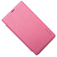 Чехол для Microsoft 532 Dual флип боковой пластик-кожзам Nillkin Sparkle <красный> ― Оптовый PromiseMobile