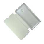 Чехол для Microsoft 550 Dual флип боковой пластик-кожзам Nillkin Sparkle <белый>