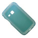 Чехол для Samsung S6108 силиконовый матовый <голубой>
