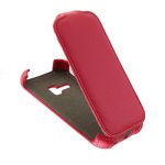 Чехол для Samsung S6310, S6312 (Galaxy Young) флип кожзам №1 <красный>