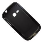 Чехол для Samsung S6500 силиконовый матовый <черный>