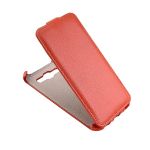 Чехол для Samsung SM-E500H/DS (Galaxy E5) флип кожзам №1 <оранжевый>