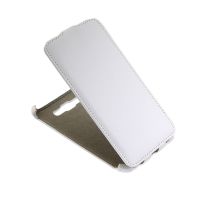 Чехол для Samsung SM-E700 (Galaxy E7) флип кожзам №1 <белый> ― Оптовый PromiseMobile