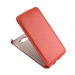 Чехол для Samsung SM-E700 (Galaxy E7) флип кожзам №1 <оранжевый>