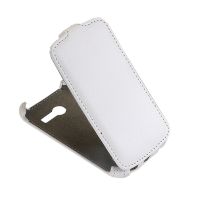 Чехол для Samsung SM-G110H (Galaxy Pocket 2) флип кожзам №1 <белый> ― Оптовый PromiseMobile