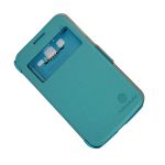 Чехол для Samsung i8580 (Galaxy Core Advance) флип боковой пластик-кожзам с окошком Nillkin Fresh <синий>