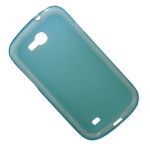 Чехол для Samsung i8730 (Galaxy Express) силиконовый матовый <голубой>