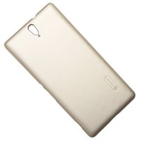 Чехол для Sony E5533 (Xperia C5 Ultra Dual) задняя крышка пластик ребристый Nillkin <золото> ― Оптовый PromiseMobile