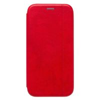 Чехол для Apple iPhone 15 Plus флип боковой кожзам №3 <красный> ― Оптовый PromiseMobile