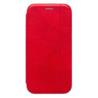 Чехол для Apple iPhone 15 Pro флип боковой кожзам №3 <красный> ― Оптовый PromiseMobile