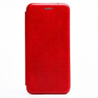 Чехол для Samsung SM-G991B (Galaxy S21) флип боковой кожзам №3 <красный> ― Оптовый PromiseMobile